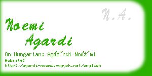 noemi agardi business card